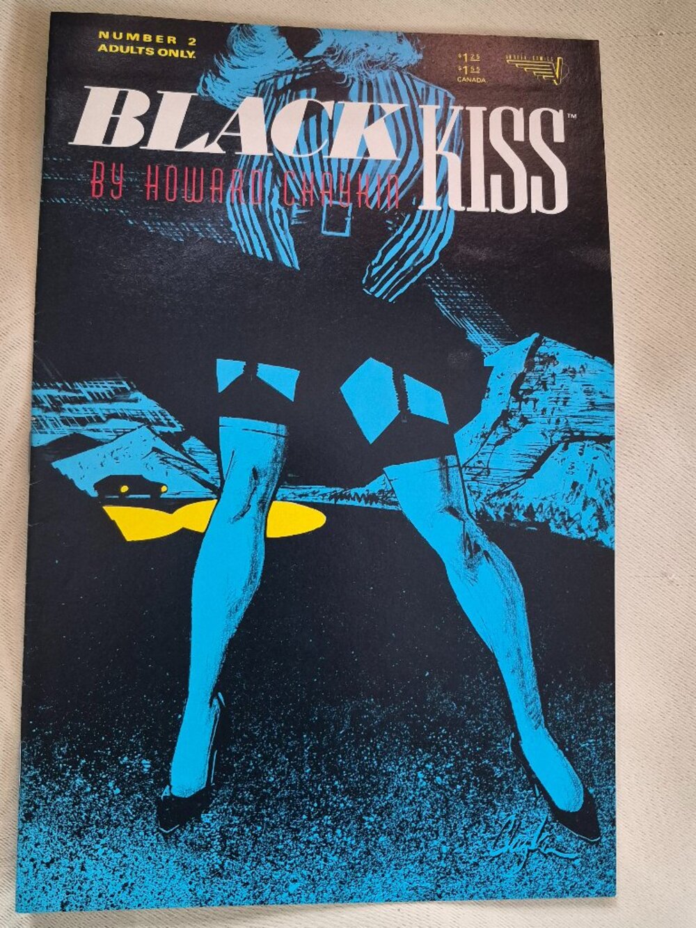 Vintage Black Kiss #2 Comic Book (1988) Howard Chaykin Adults Only Noir